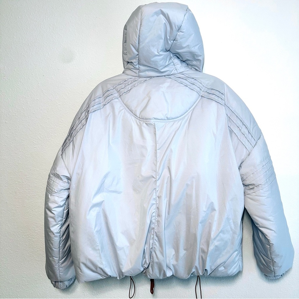 Free People Light Blue and Brown Puffer Jacket - Picture 4 of 9